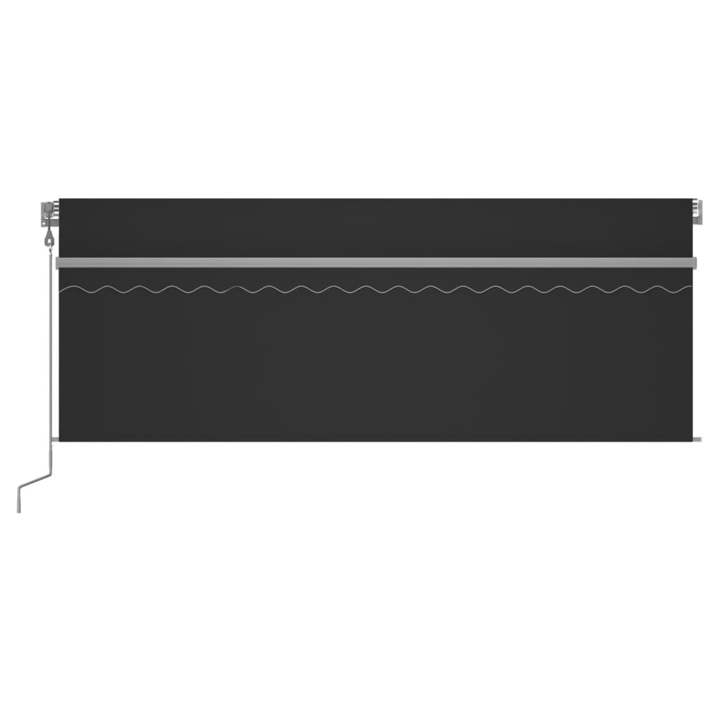 Toldo retrátil automático com estore 4,5x3 m antracite