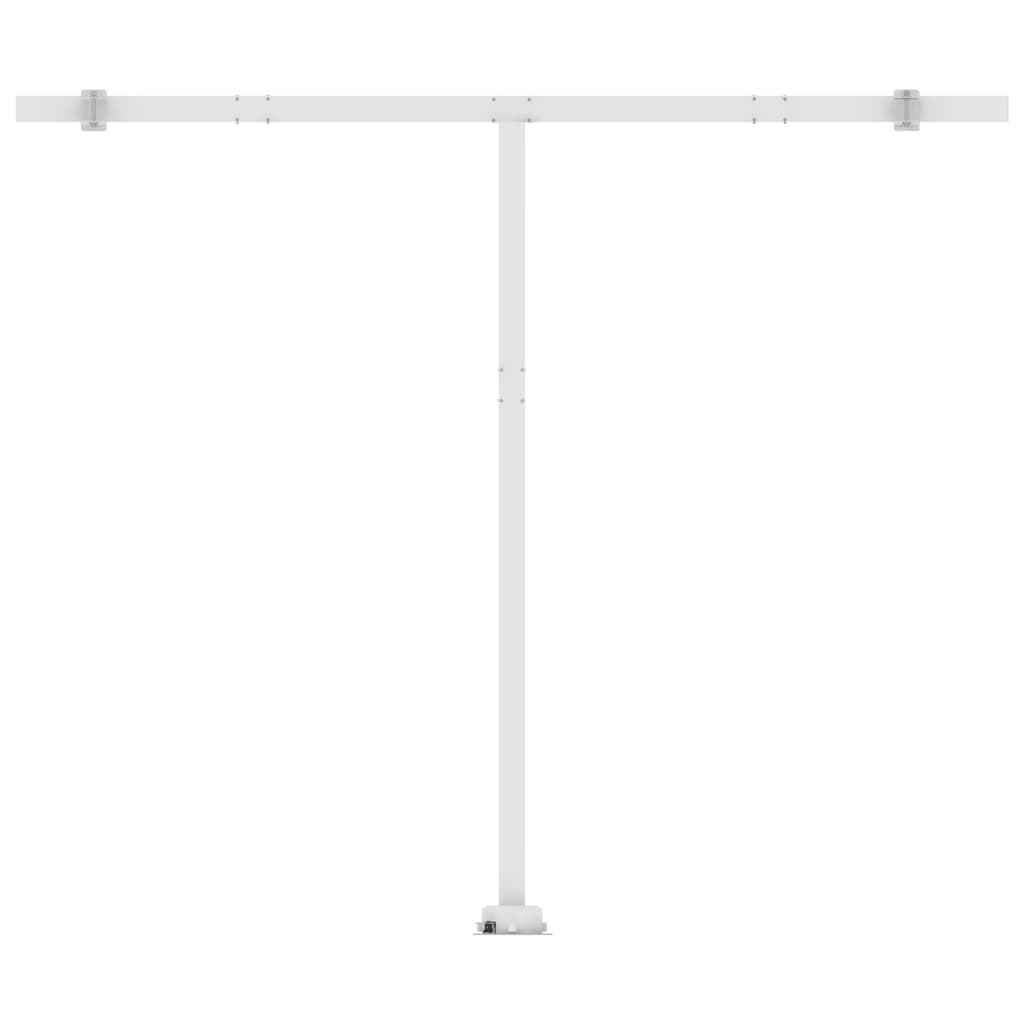 Toldo retrátil manual com LED 300x250 cm amarelo e branco