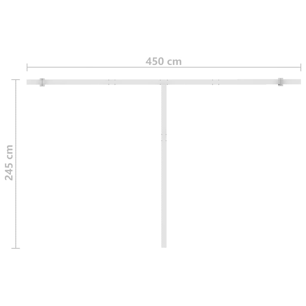 Toldo automático independente 400x300 cm azul e branco