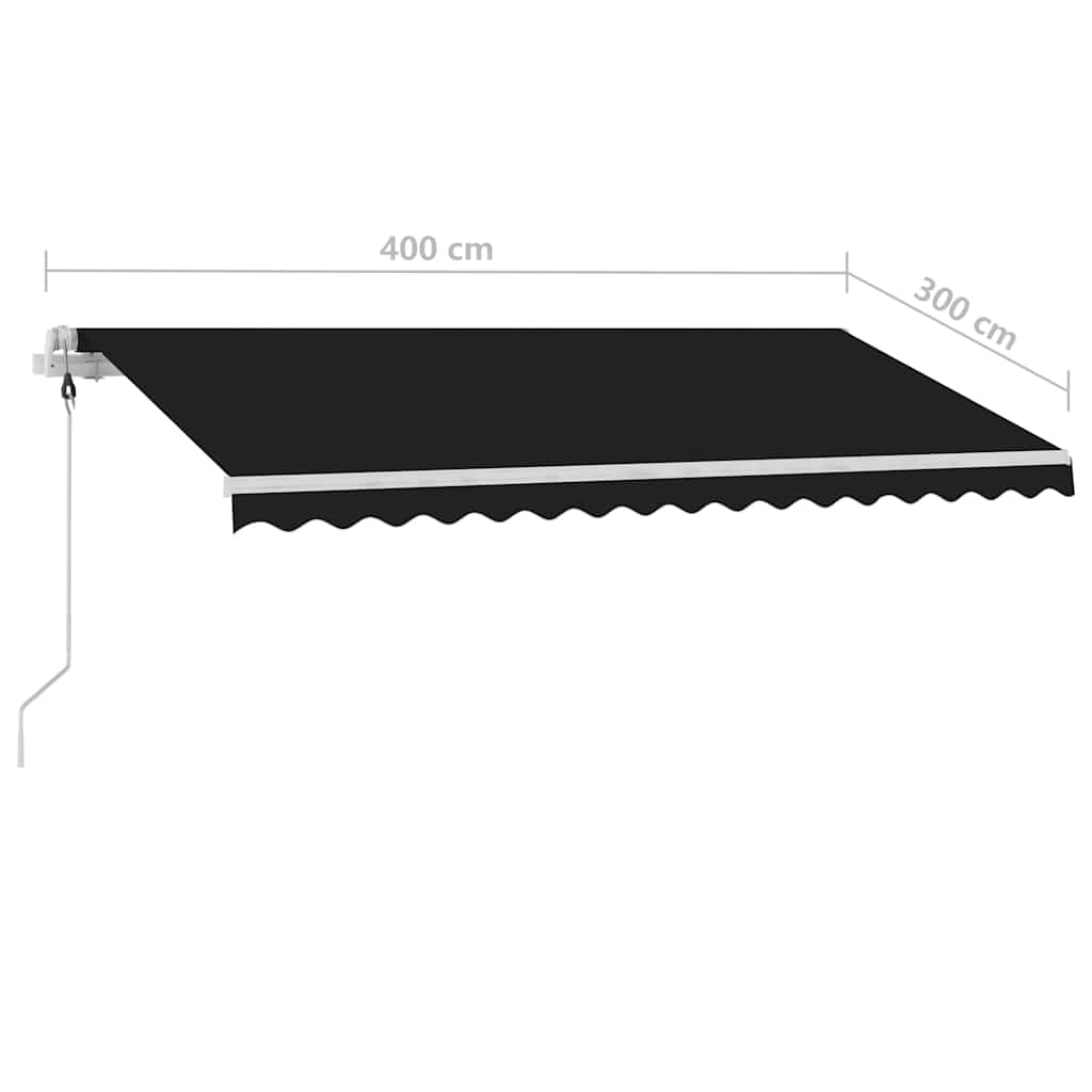 Toldo automático independente 400x300 cm antracite