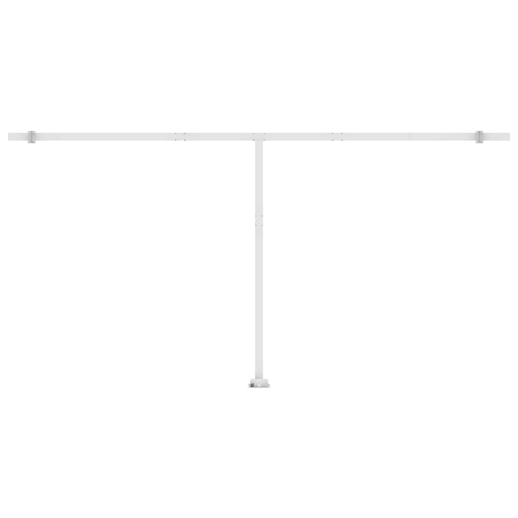 Toldo automático com LED e sensor de vento 600x300 cm antracite