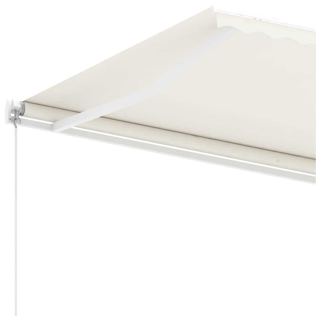 Toldo retrátil manual independente 450x350 cm cor creme