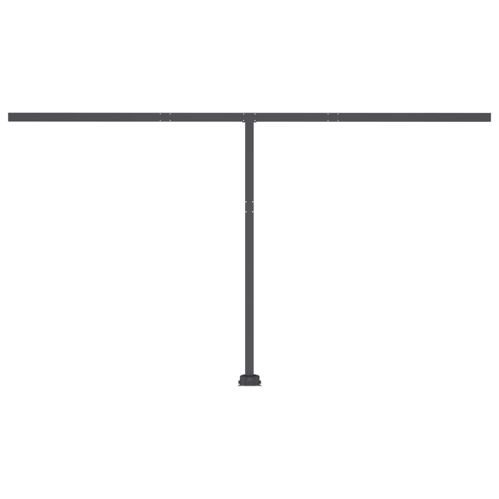 Toldo autom. LED e sensor de vento 450x300 cm amarelo/branco