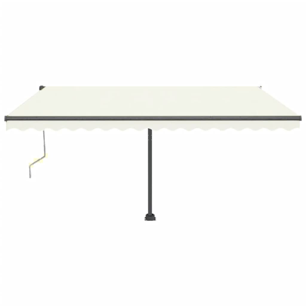 Toldo automático com LED e sensor de vento 450x350 cm cor creme
