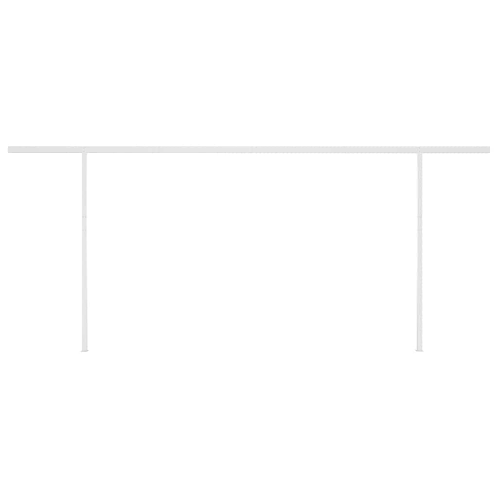 Toldo automático com LED e sensor de vento 6x3 m antracite