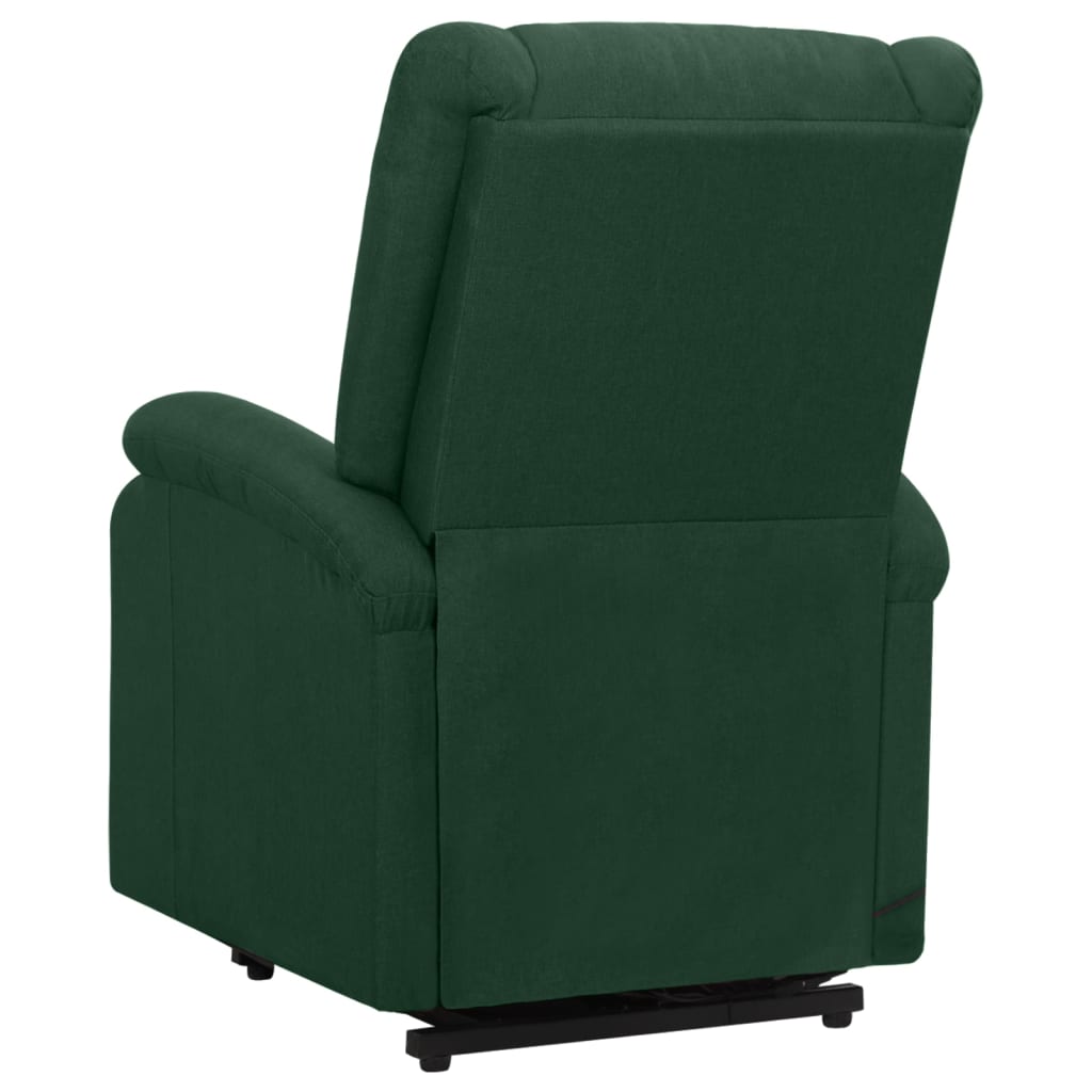 Poltrona elevatória tecido verde-escuro