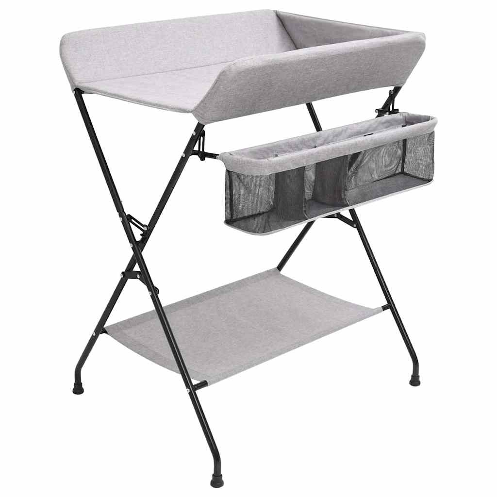 Mesa muda-fraldas ferro cinzento-claro