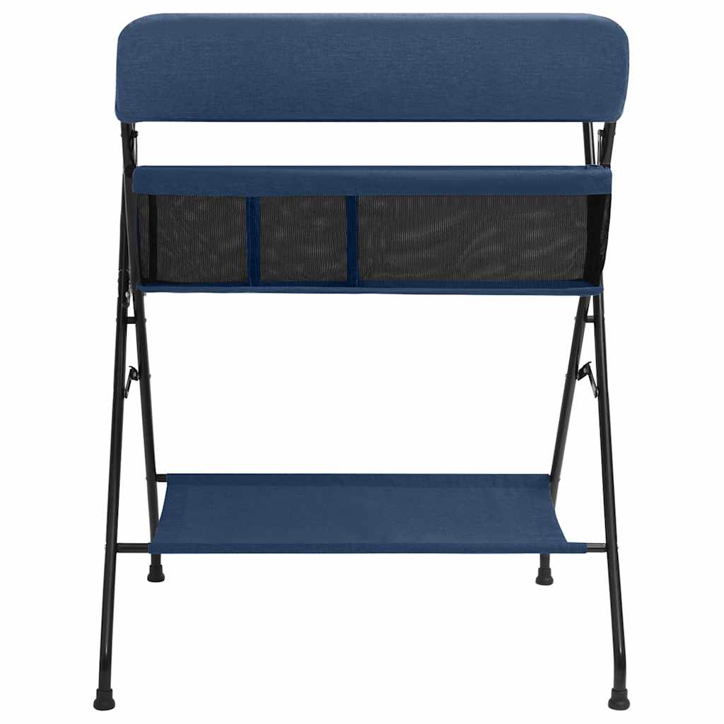 Mesa muda-fraldas ferro azul-marinho