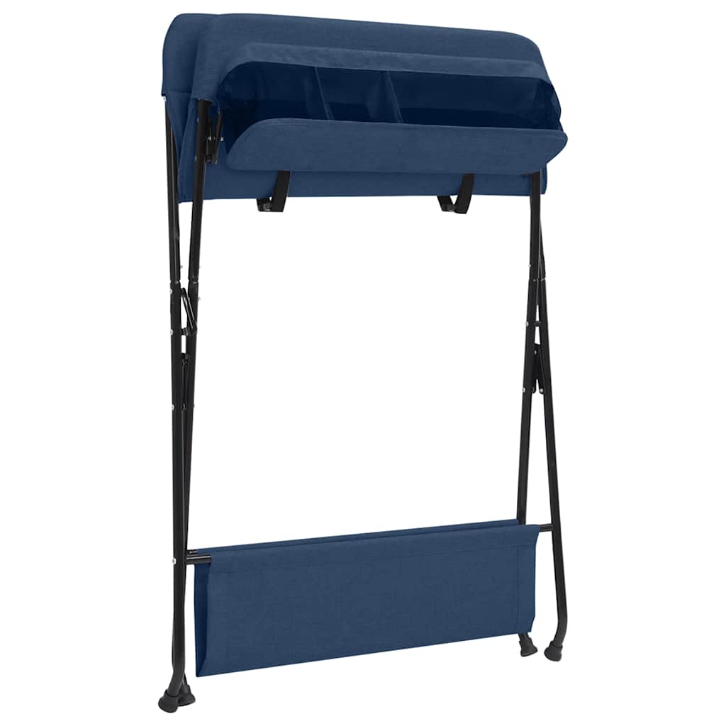 Mesa muda-fraldas ferro azul-marinho