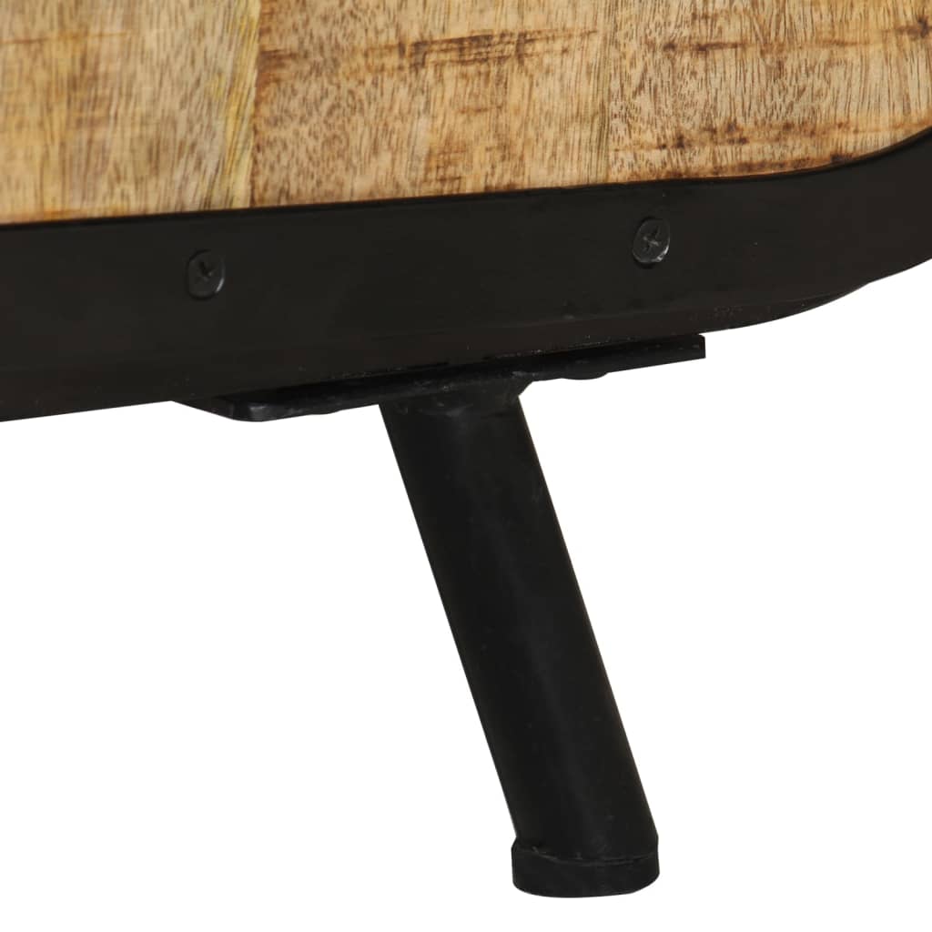 Móvel de TV 110x30x45 cm madeira de mangueira áspera