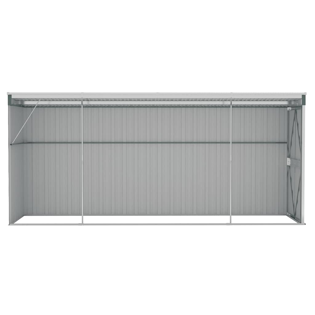 Abrigo suspenso p/ jardim 118x382x178 cm aço galvanizado verde