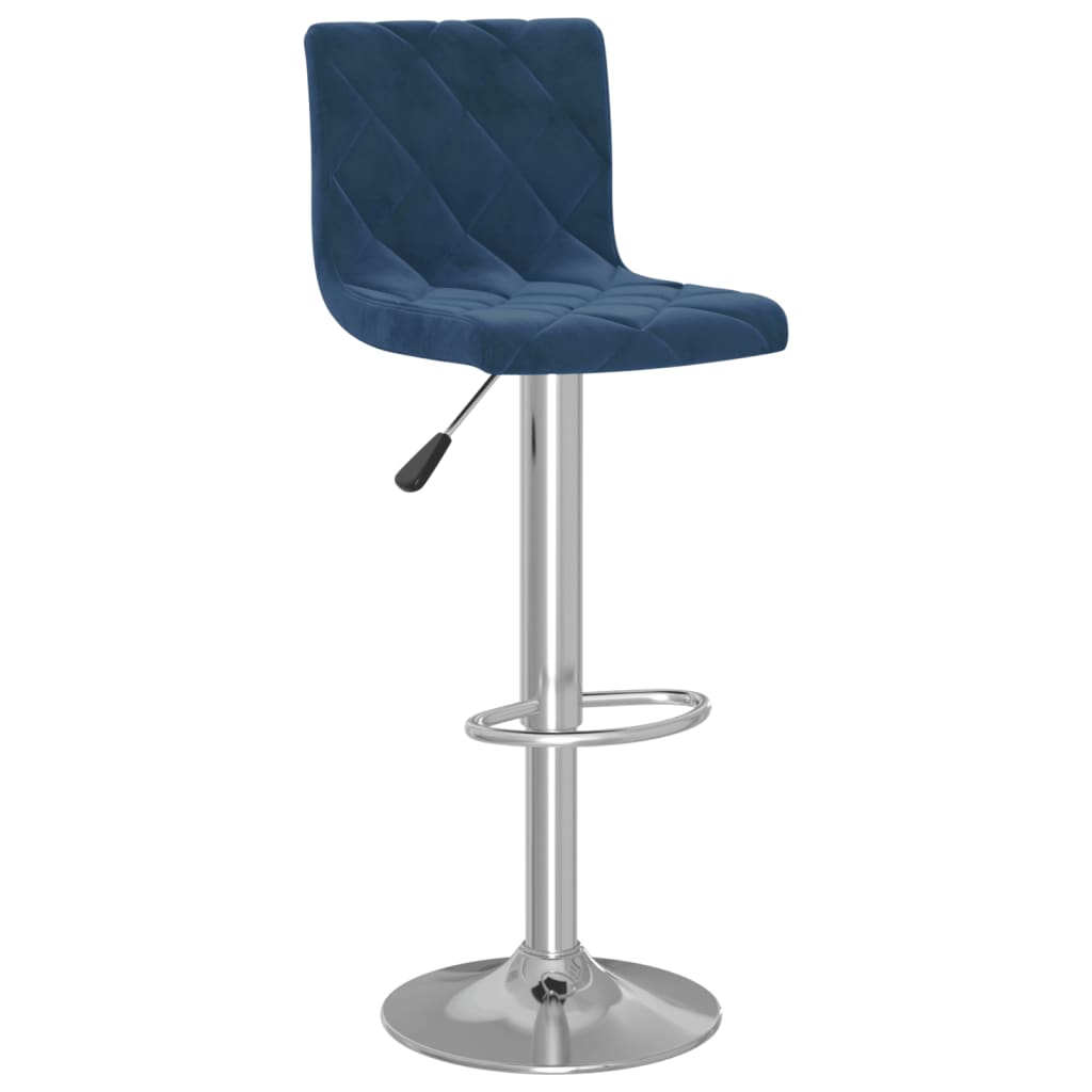 Bancos de bar 2 pcs veludo azul