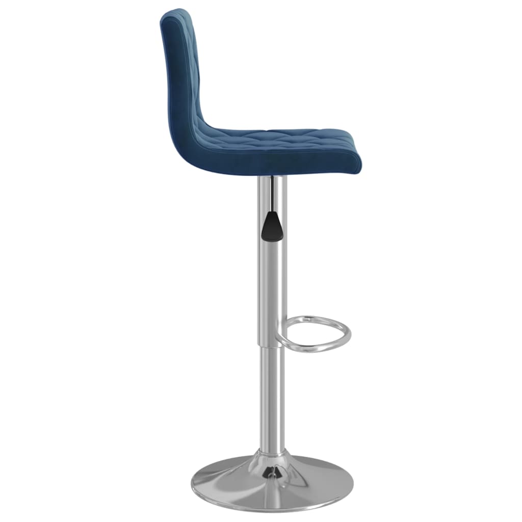 Bancos de bar 2 pcs veludo azul