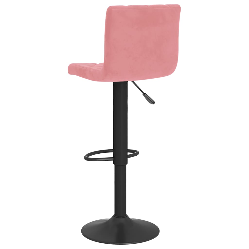Bancos de bar 2 pcs veludo rosa