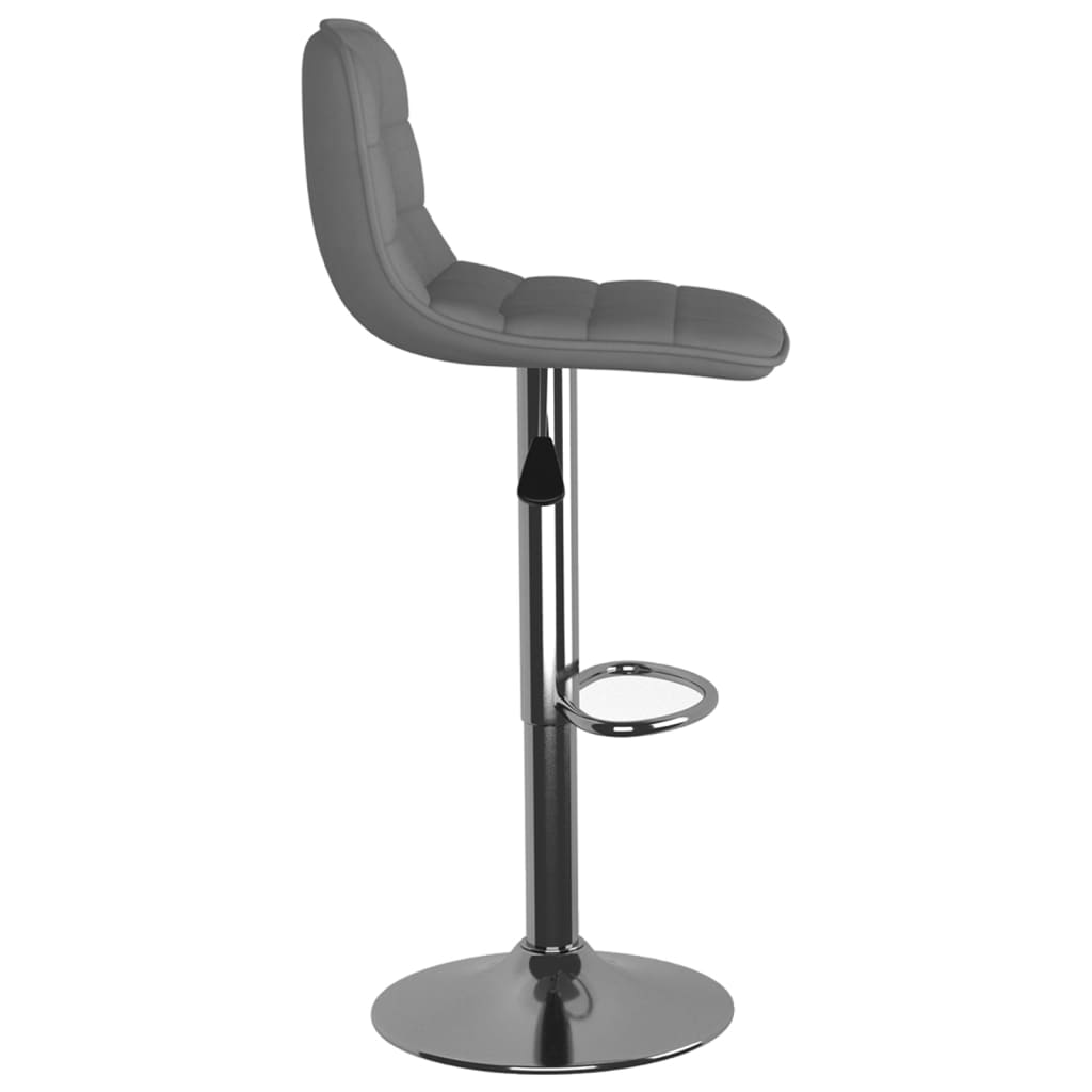 Bancos de bar 2 pcs tecido cinzento-claro