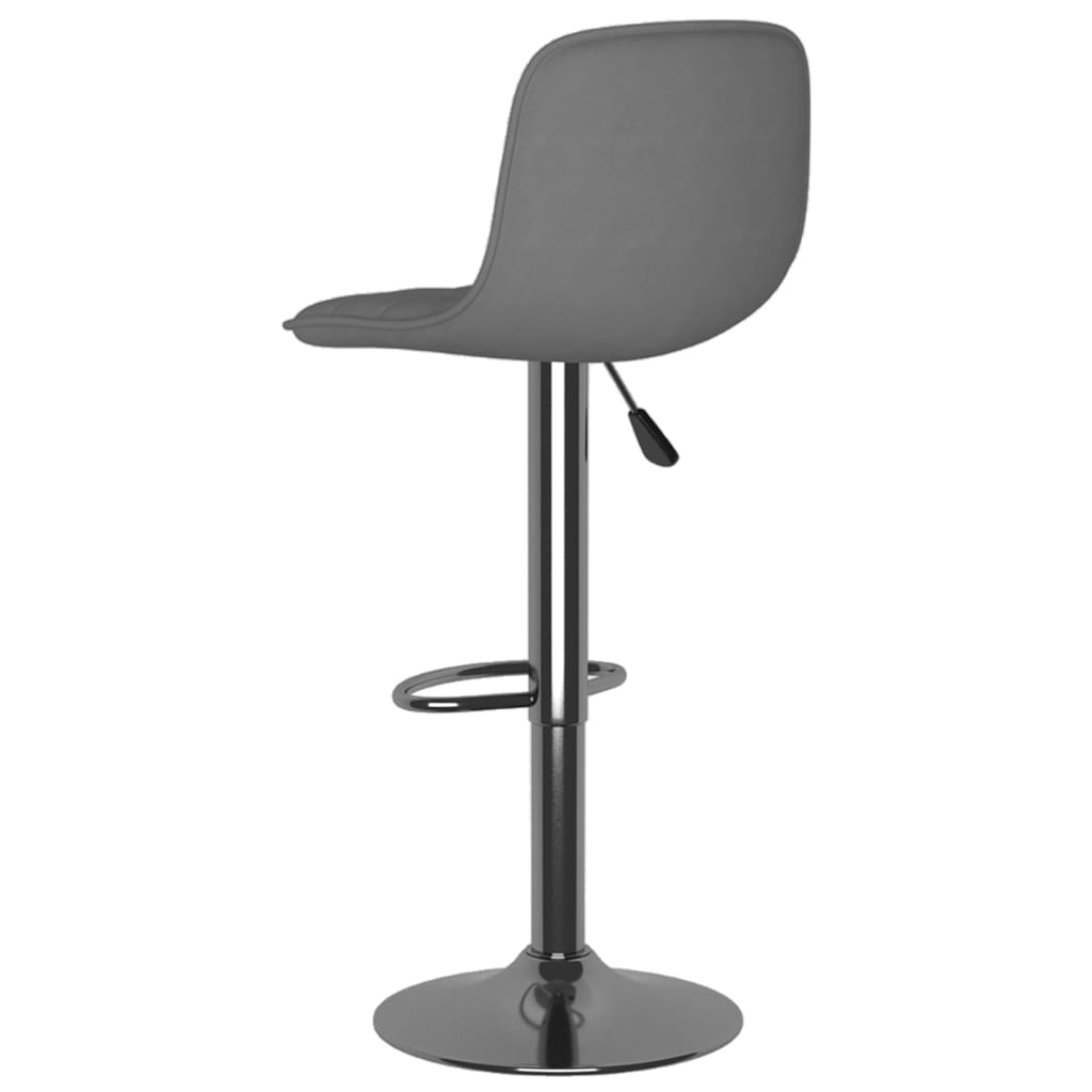 Bancos de bar 2 pcs tecido cinzento-claro