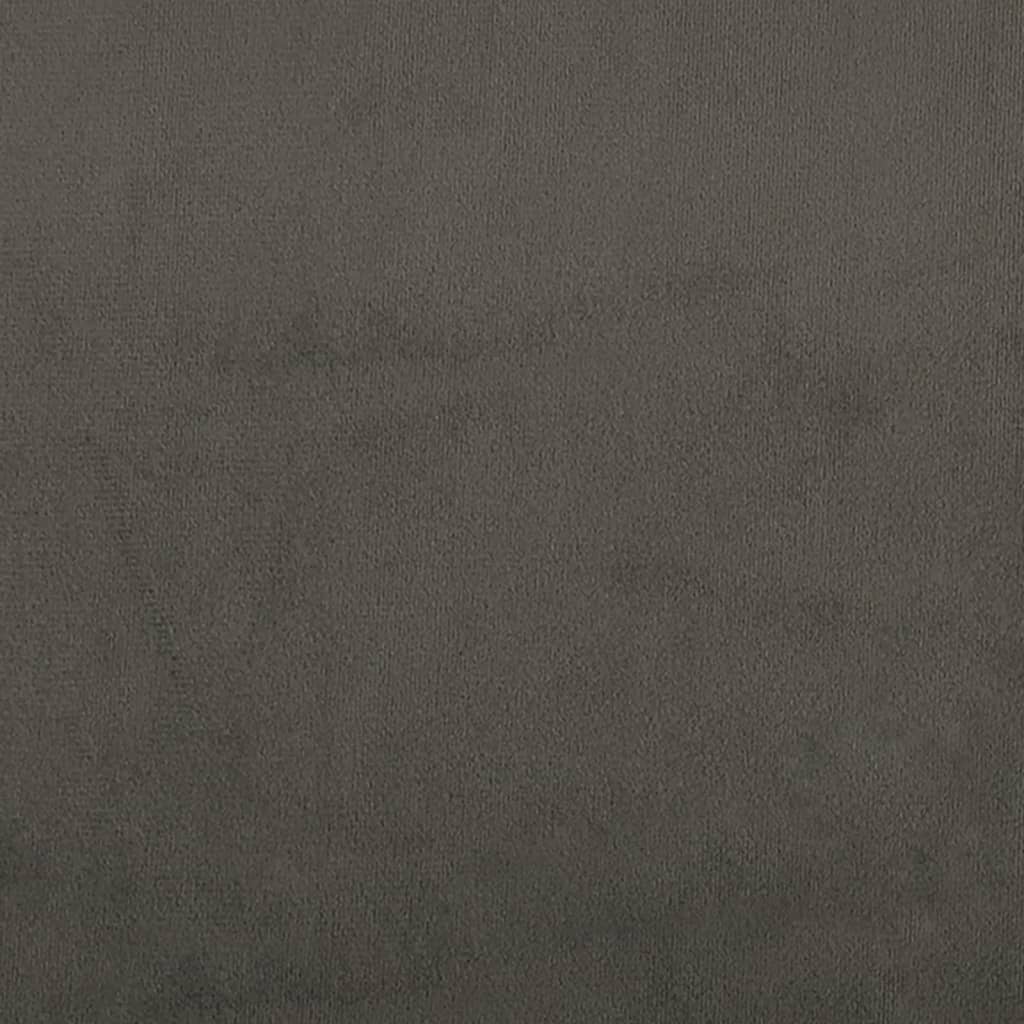 Bancos de bar 2 pcs veludo cinzento-escuro