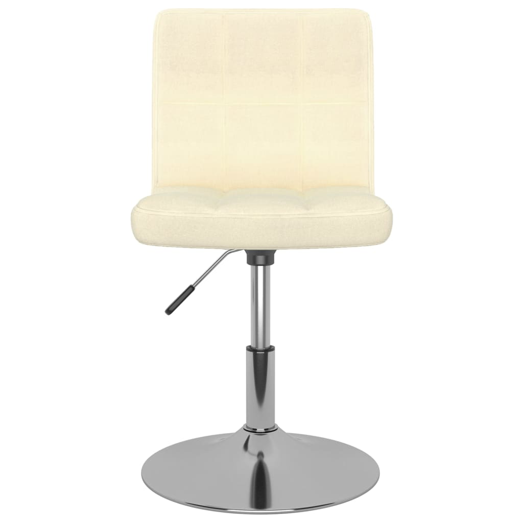 Banco de bar giratório tecido cor creme