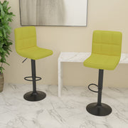 Bancos de bar 2 pcs tecido verde