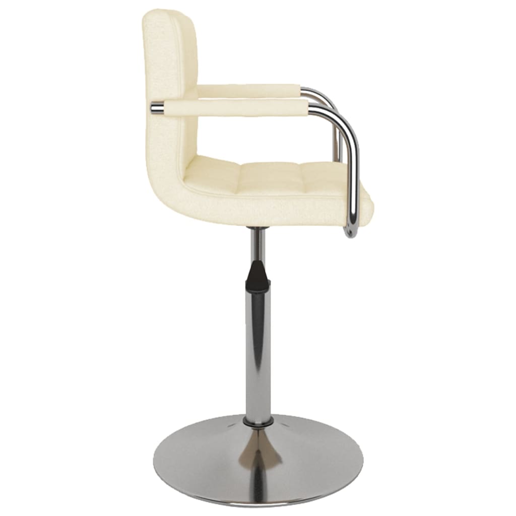 Banco de bar tecido cor creme