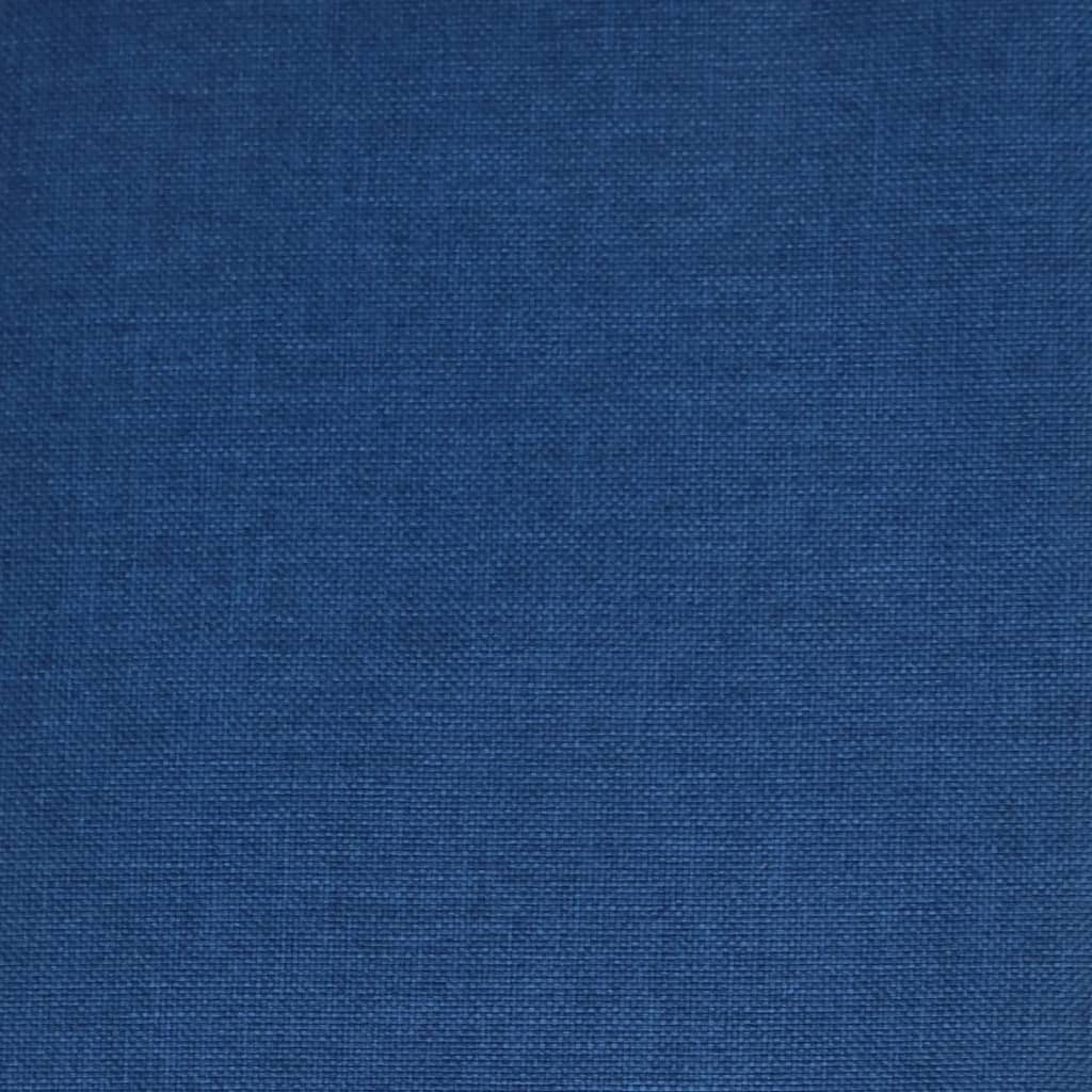 Cadeira de escritório giratória tecido azul
