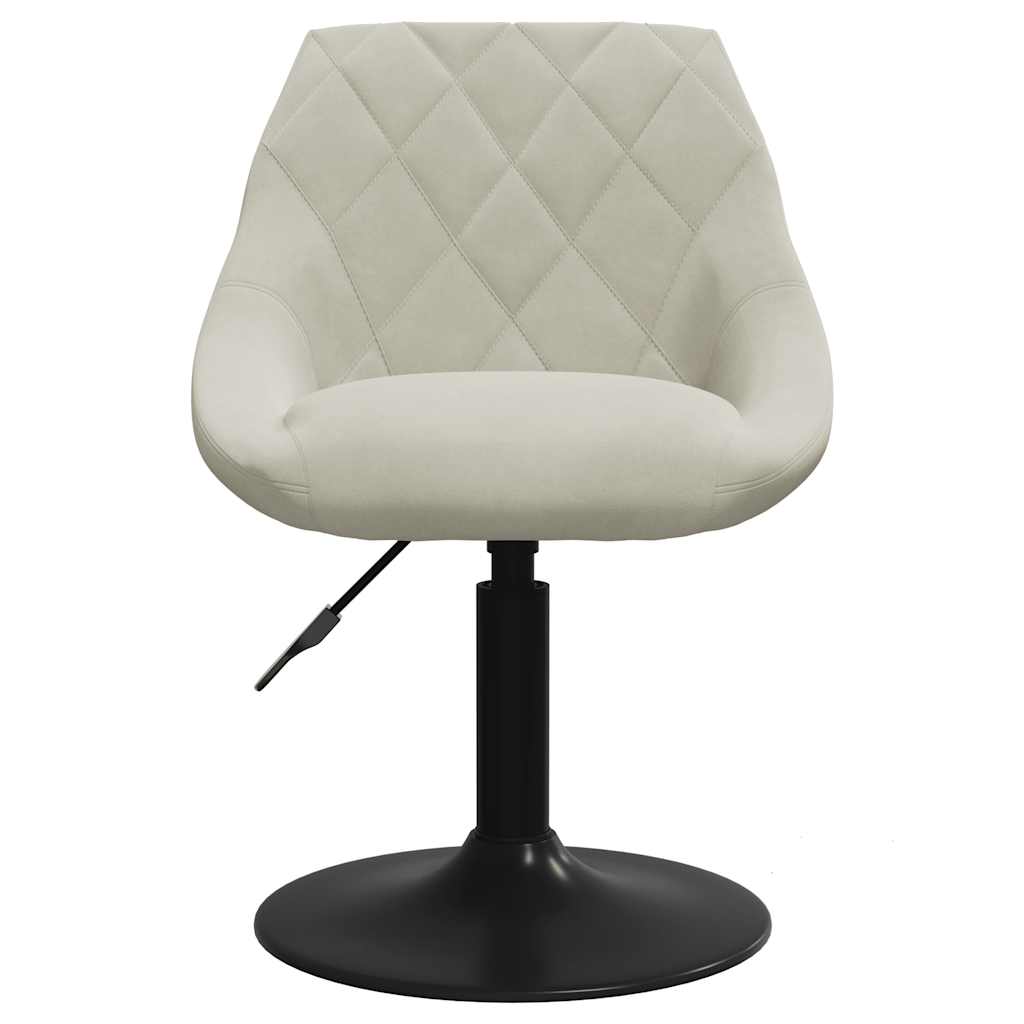 Banco de bar veludo cor creme