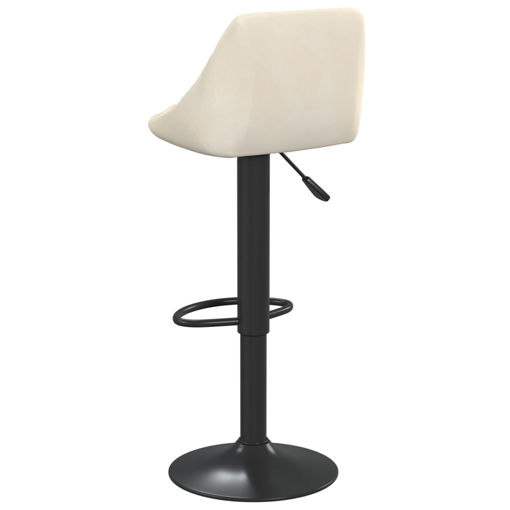 Bancos de bar 2 pcs veludo creme