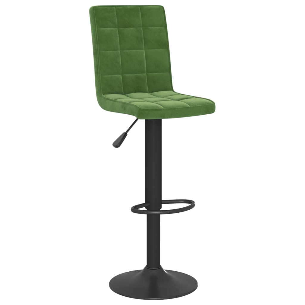 Bancos de bar 2 pcs veludo verde-escuro
