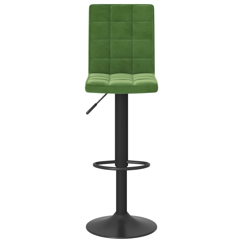 Bancos de bar 2 pcs veludo verde-escuro