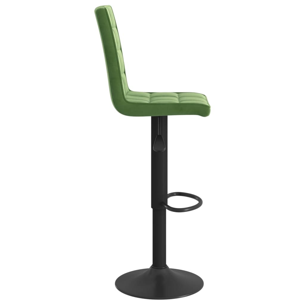 Bancos de bar 2 pcs veludo verde-escuro