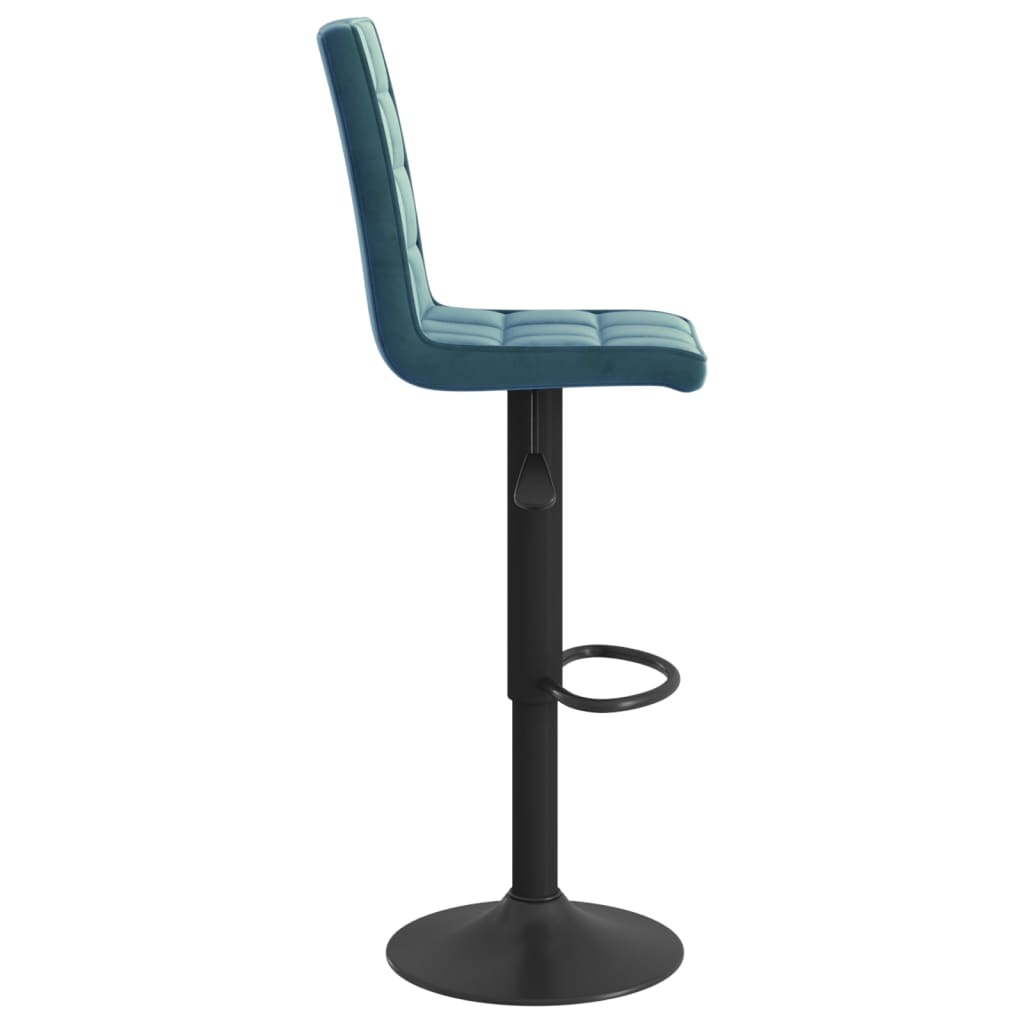 Bancos de bar 2 pcs veludo azul