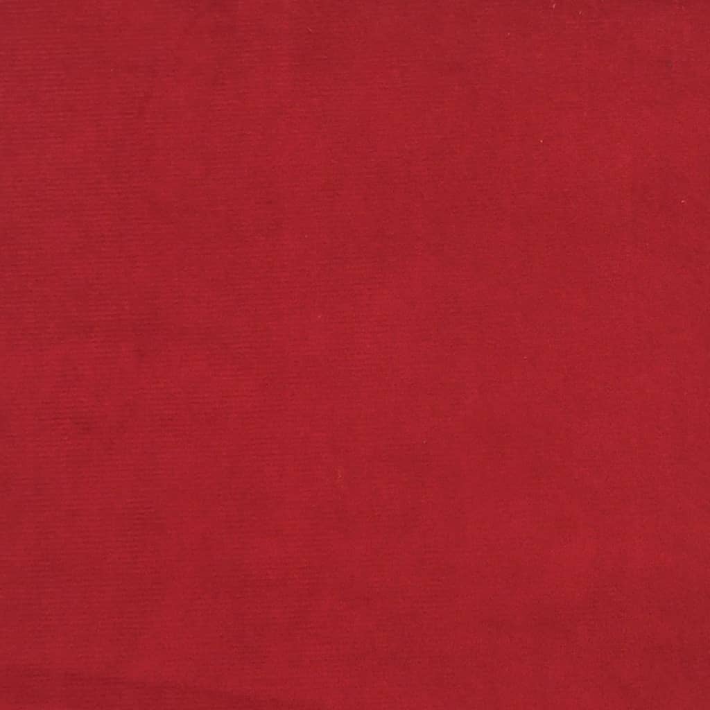 Bancos de bar 2 pcs veludo vermelho tinto