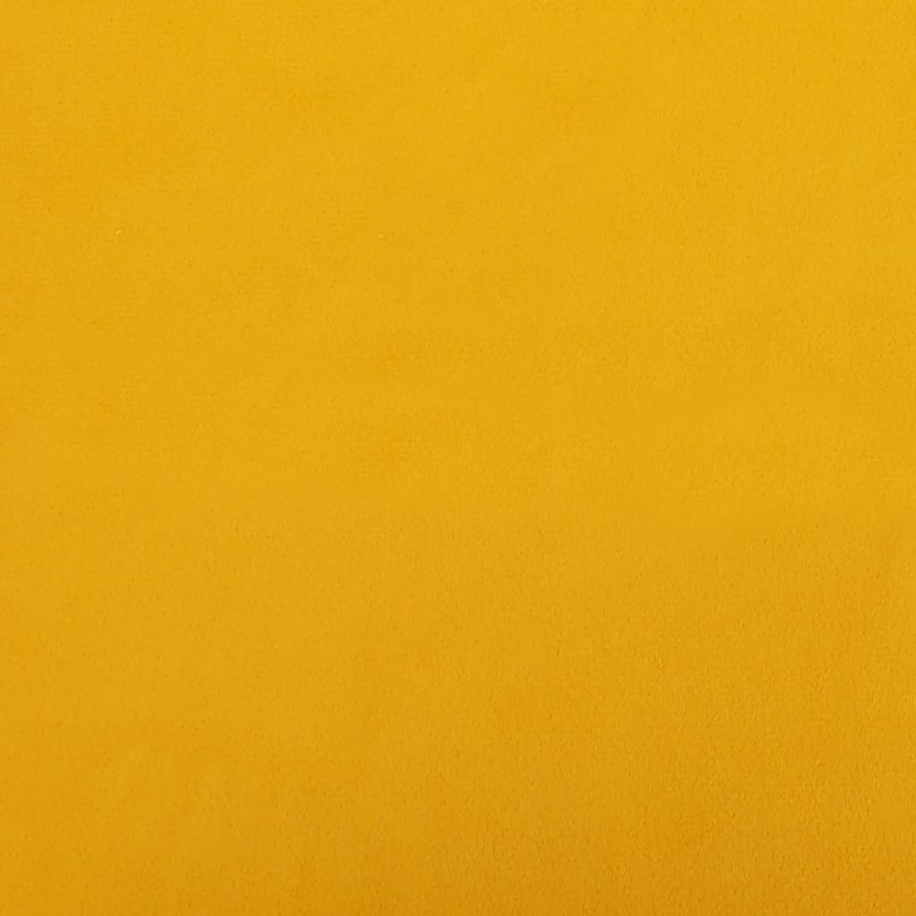 Bancos de bar 2 pcs veludo amarelo mostarda