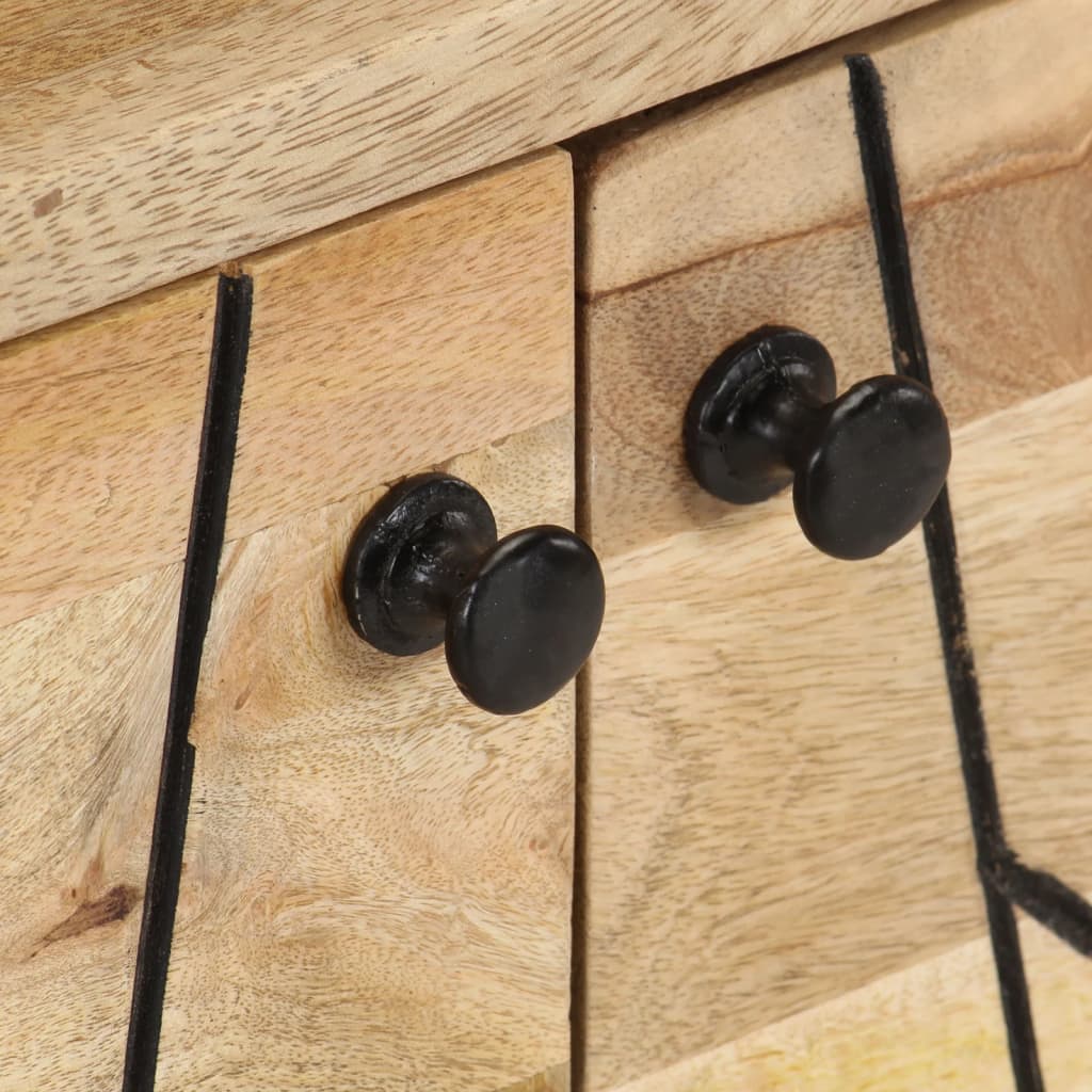 Móvel de TV 110x30x40 cm madeira de mangueira maciça