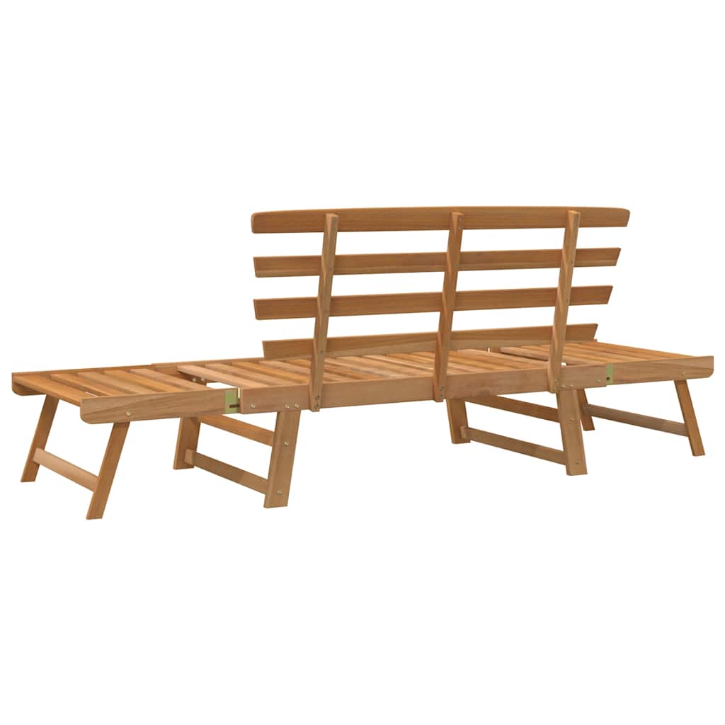 Banco de jardim 2-em-1 190 cm madeira de acácia maciça