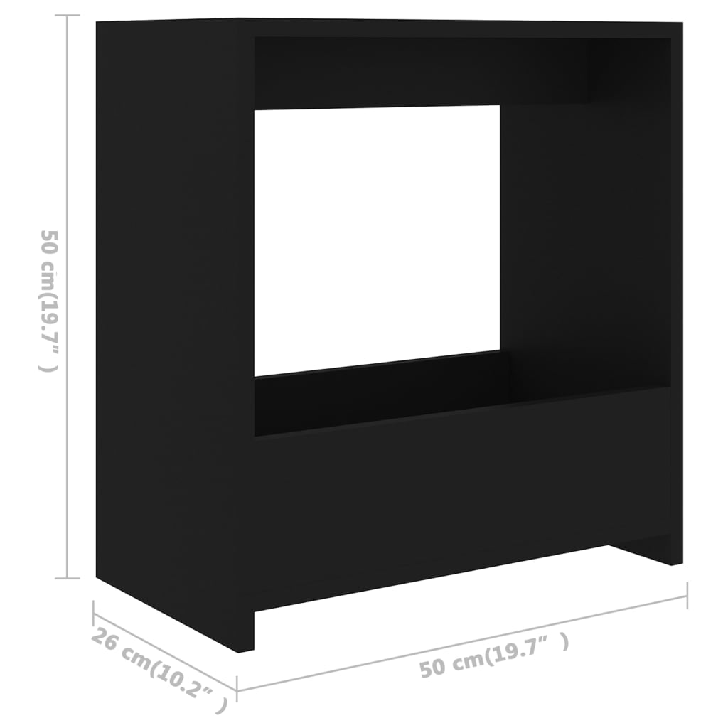 Mesa de apoio 50x26x50 cm derivados de madeira branco