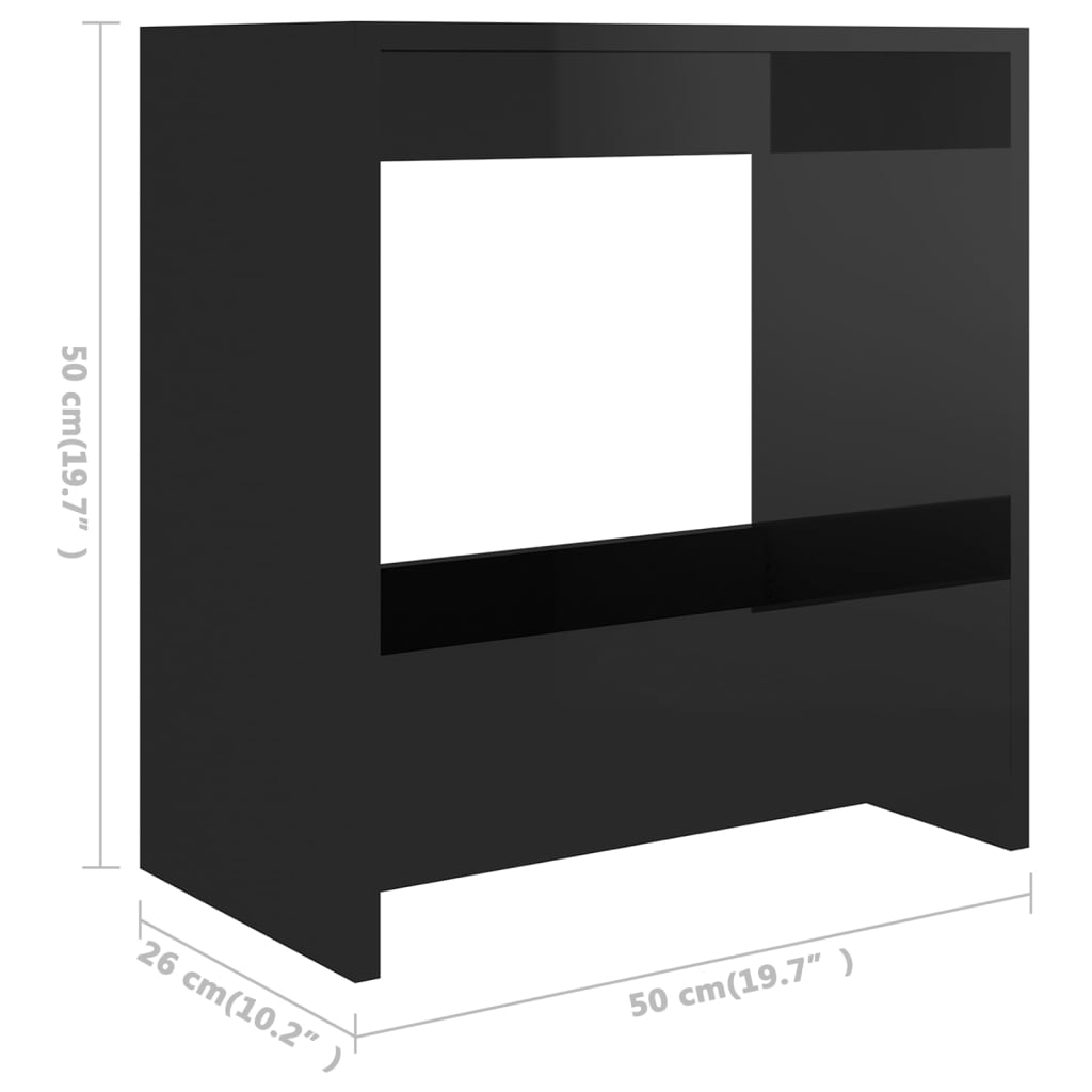 Mesa de apoio 50x26x50 cm derivados de madeira branco