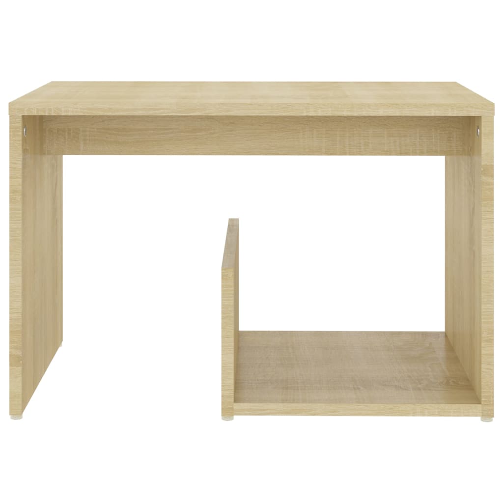 Mesa de apoio derivados de madeira branco/carvalho sonoma
