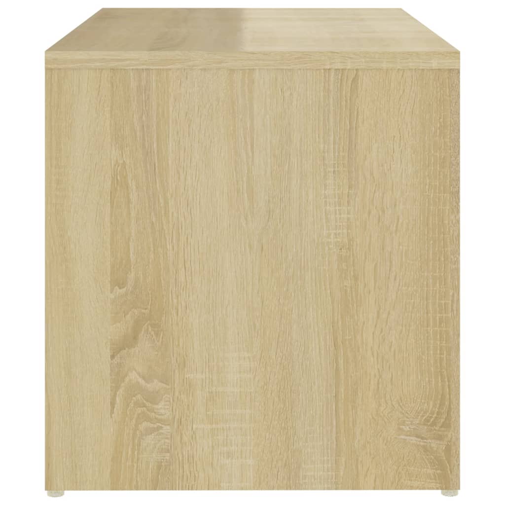 Mesa de apoio derivados de madeira branco/carvalho sonoma