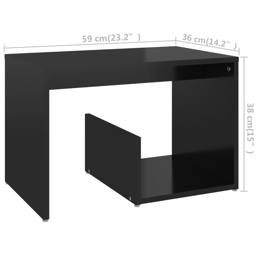 Mesa de apoio derivados de madeira branco/carvalho sonoma