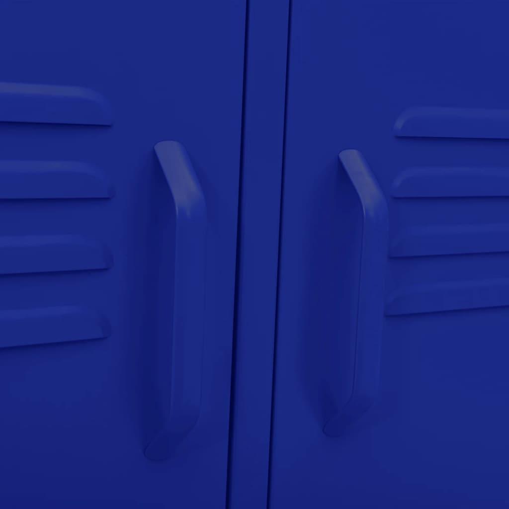 Móvel de TV aço 105x35x50 cm azul-marinho