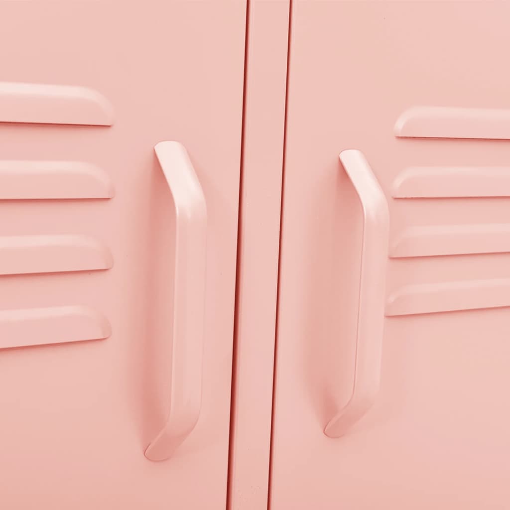 Móvel de TV aço 105x35x50 cm rosa