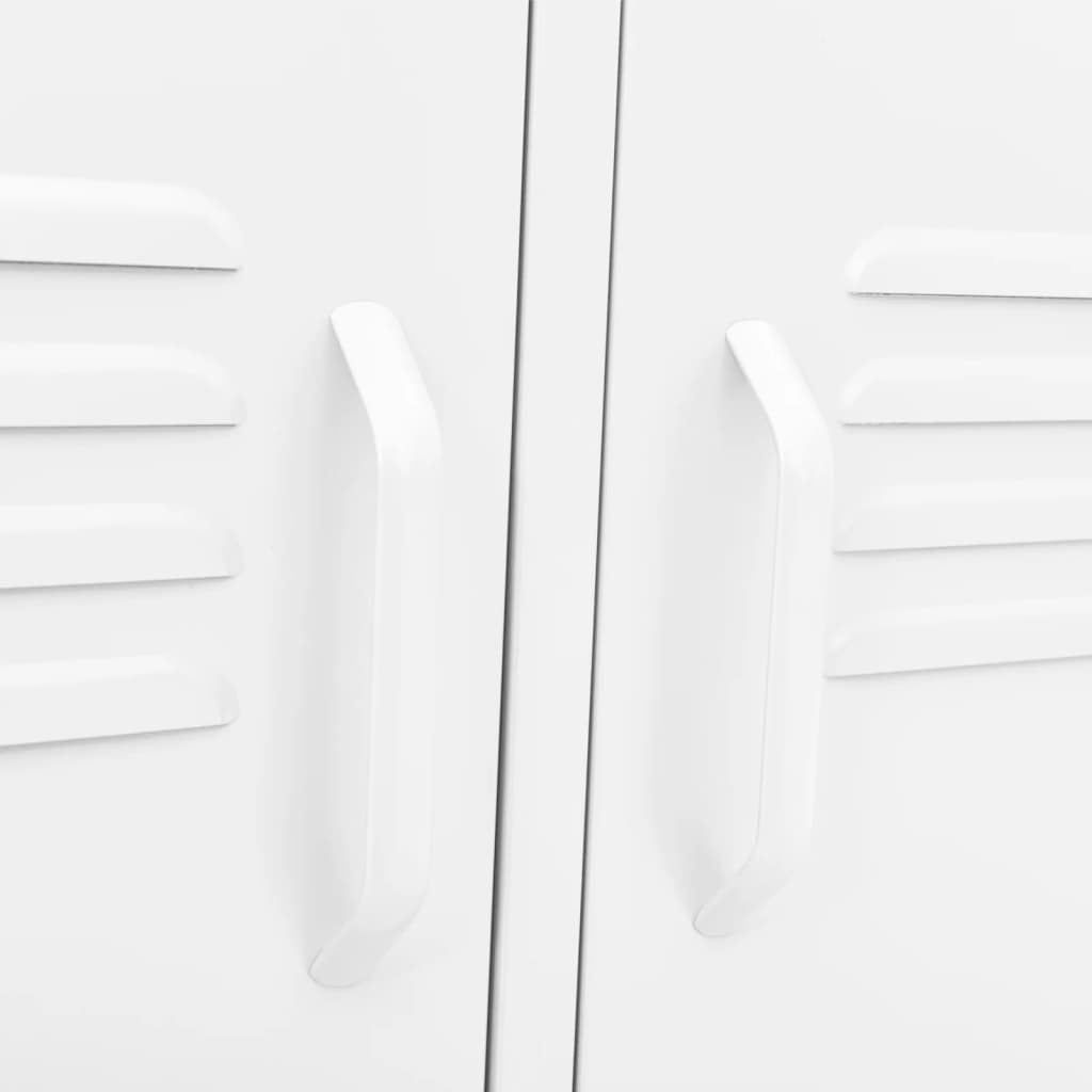 Móvel de TV aço 105x35x50 cm branco