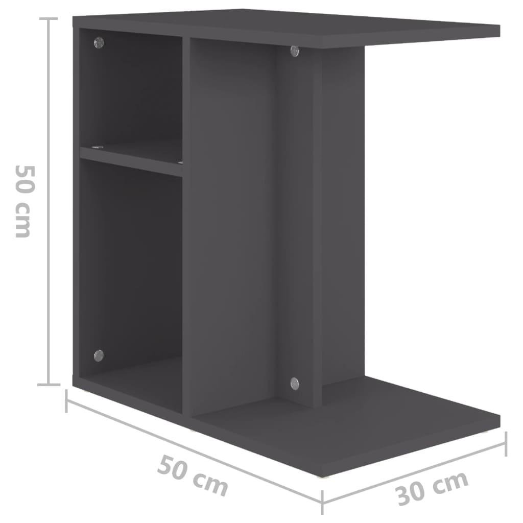 Mesa de apoio 50x30x50 cm contraplacado branco