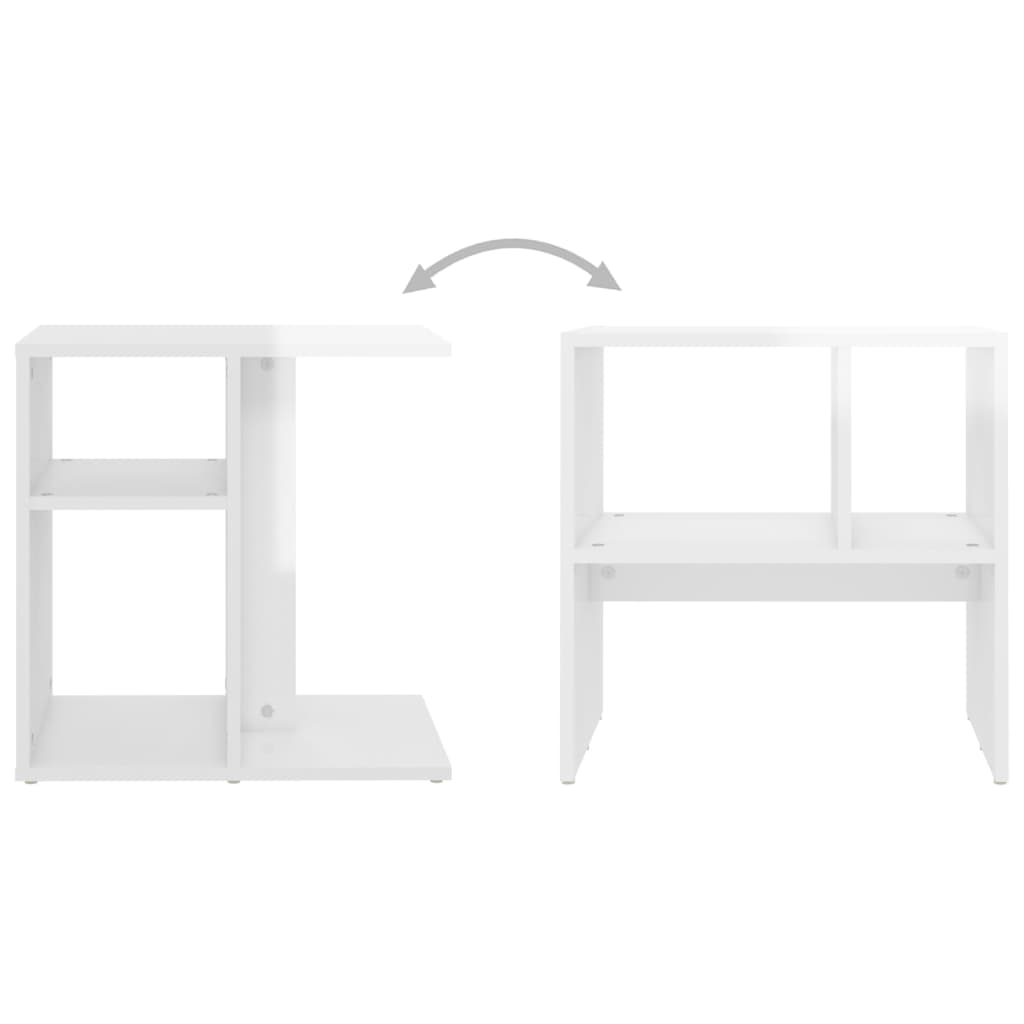 Mesa de apoio 50x30x50 cm contraplacado branco