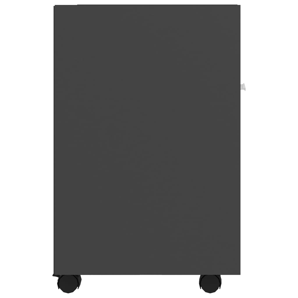 Móvel de apoio com rodas 33x38x60 cm contraplacado branco
