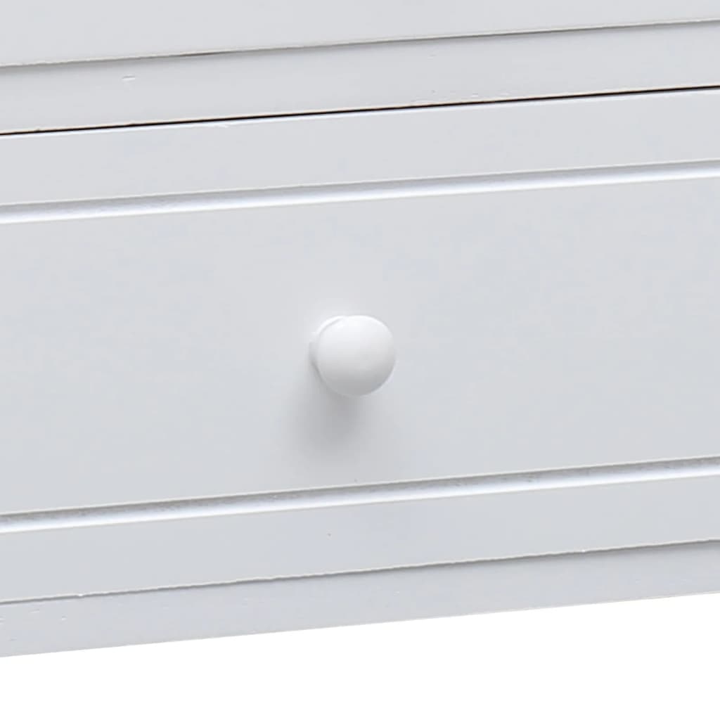 Móvel de TV 108x30x40 cm madeira paulownia maciça branco