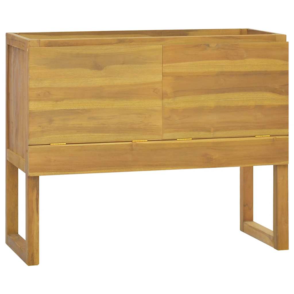 Armário de casa de banho 90x40x75,5 cm madeira de teca maciça