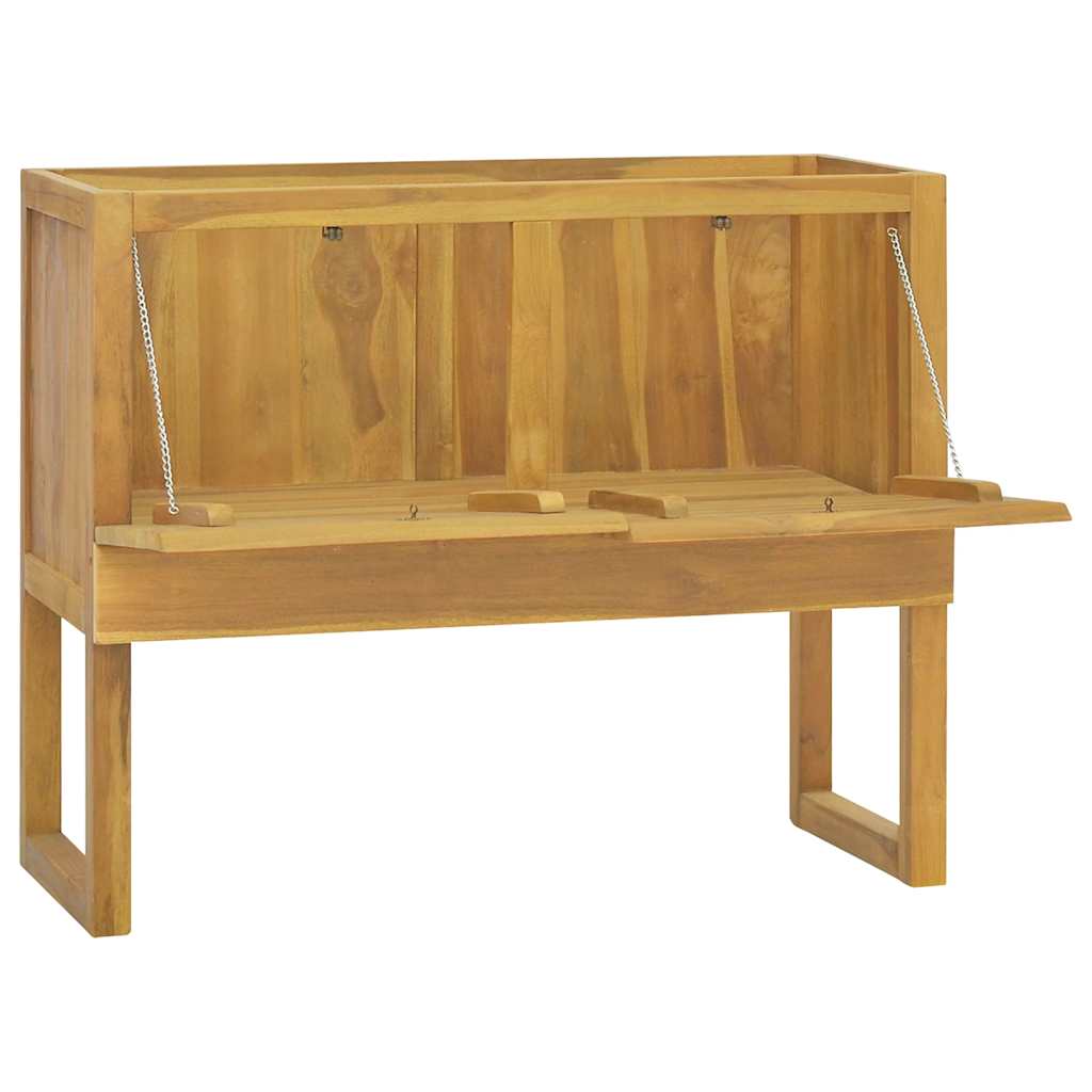 Armário de casa de banho 90x40x75,5 cm madeira de teca maciça