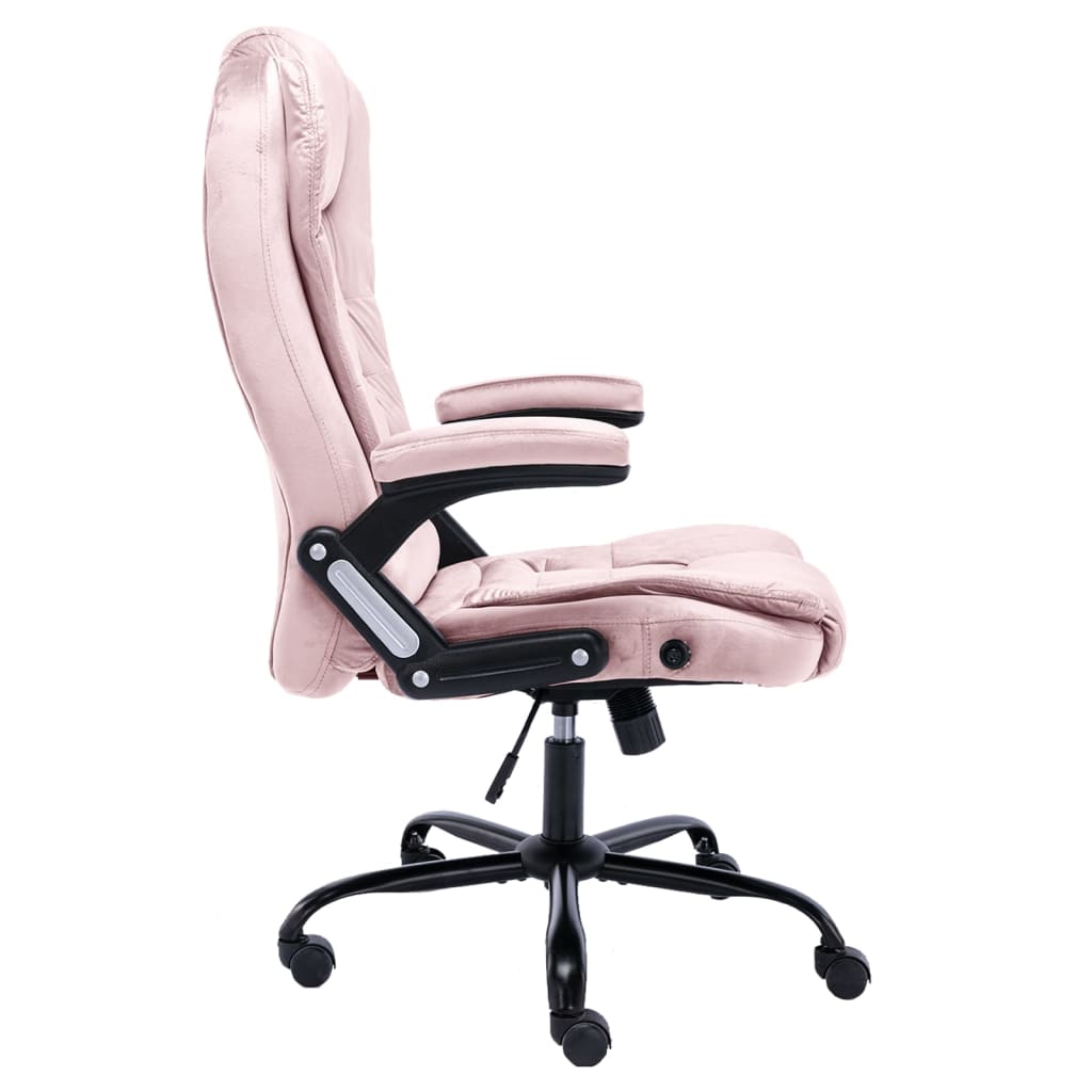 Cadeira de escritório couro artificial cinzento-claro